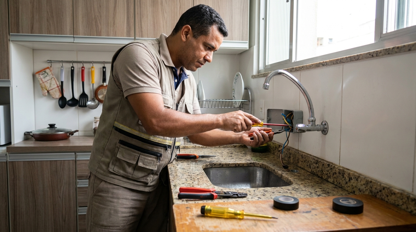 Instalação em Cozinha ou Área Gourmet em Itajaí‑SC