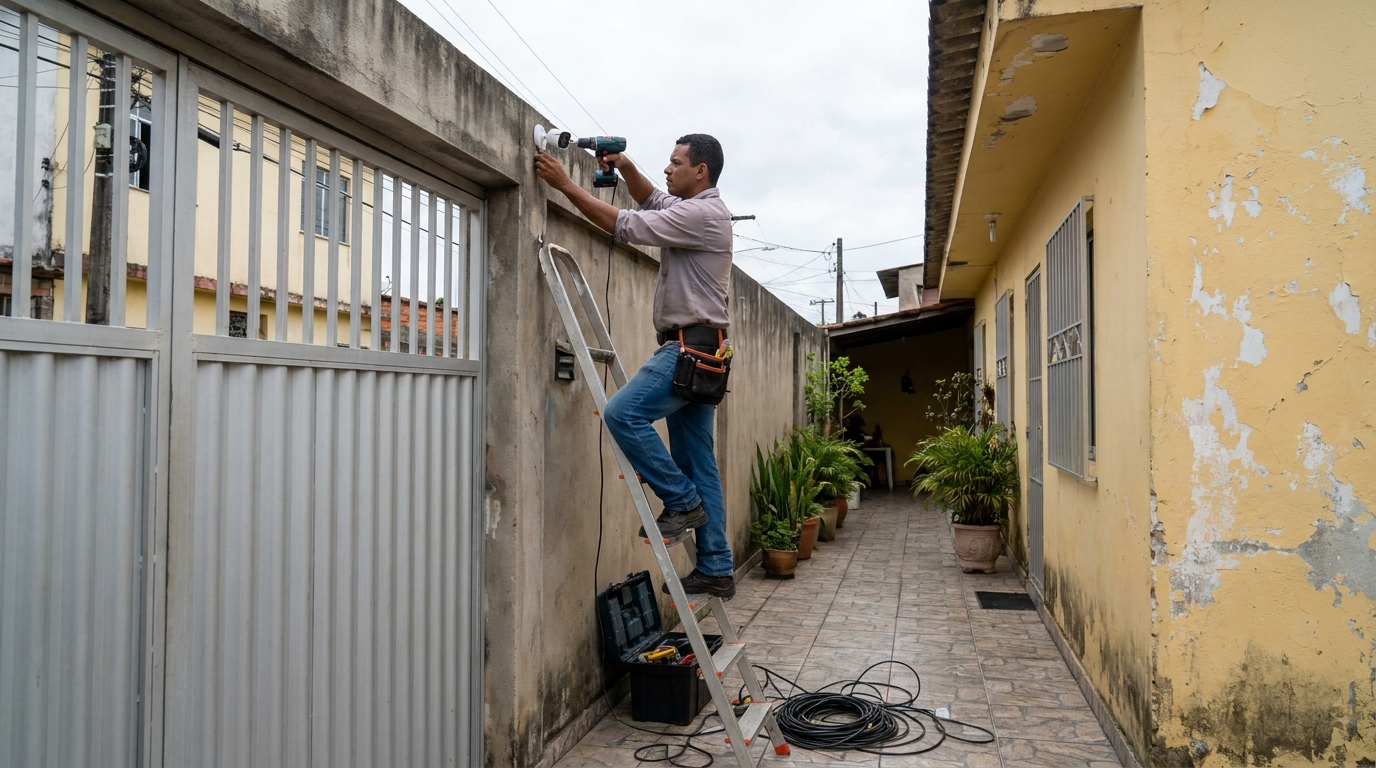 Passagem de Cabeamento em Itajaí‑SC