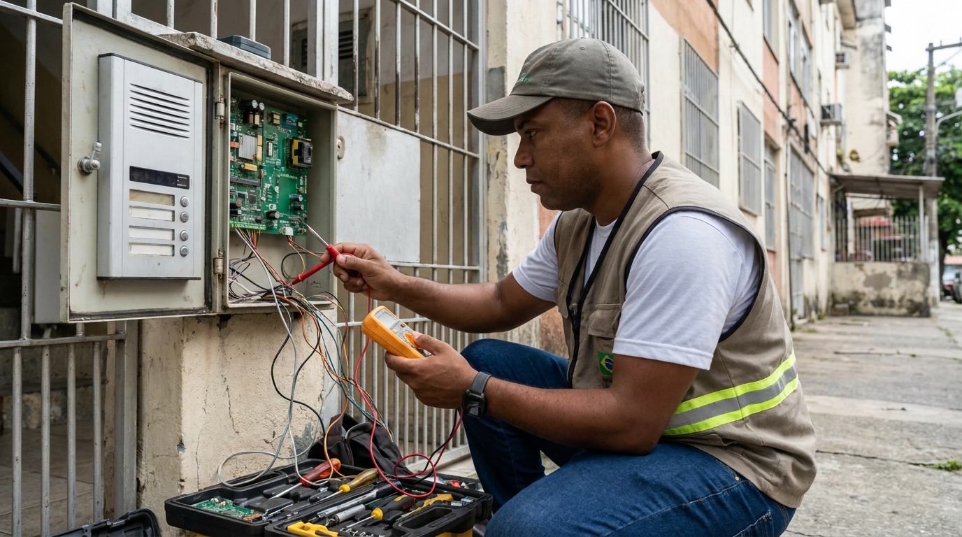 Reparo de Placa e Campainha em Itajaí‑SC